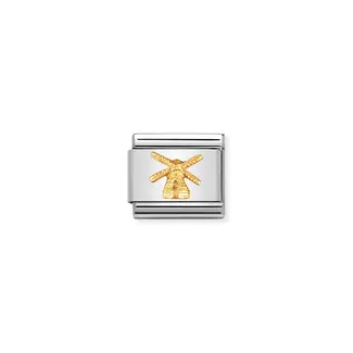 Nomination Nomination Schakel 030123-03 Composable Classic Staal met 18k Geelgouden Molen