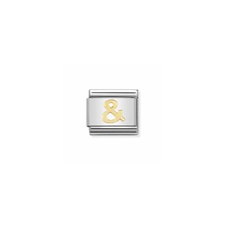 Nomination Nomination Schakel 030109-27 Composable Classic Staal met 18k Geelgouden  &