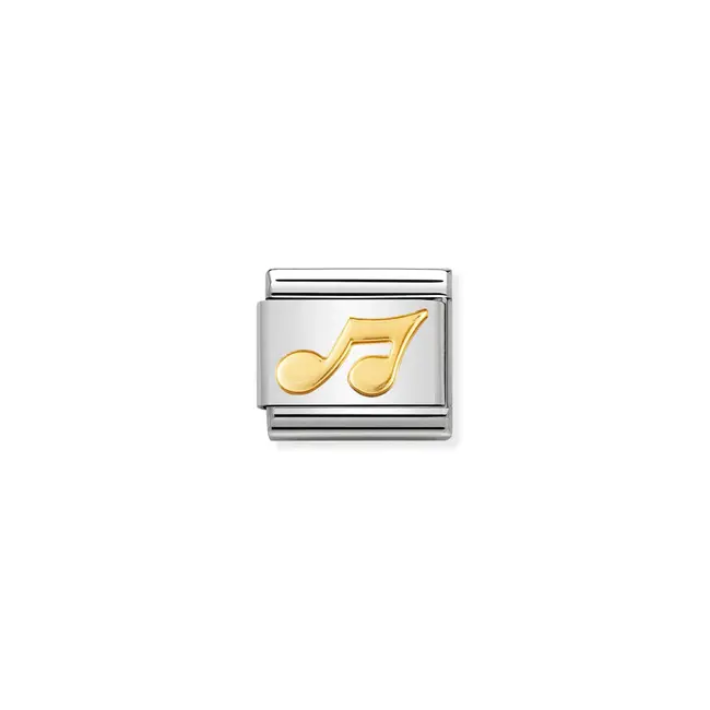 Nomination Nomination Schakel 030117-02 Composable Classic Staal met 18k Geelgouden Muzieknoot