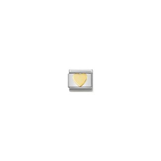 Nomination Nomination Schakel 030116-02 Composable Classic Staal met 18k Geelgouden Hart