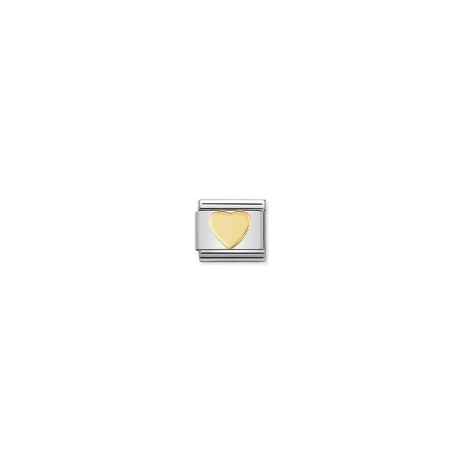 Nomination Nomination Schakel 030116-02 Composable Classic Staal met 18k Geelgouden Hart