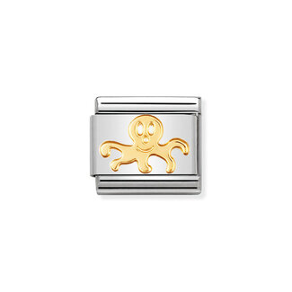 Nomination Nomination Schakel 030113-08 Composable Classic Staal met 18k Geelgoud Kwal