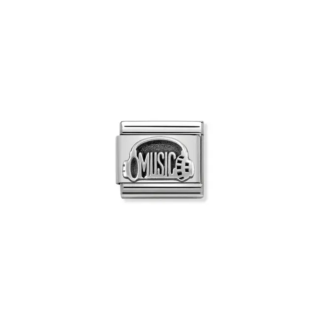 Nomination Nomination Schakel 330101-34 Composable Classic Staal met Zilver Koptelefoon
