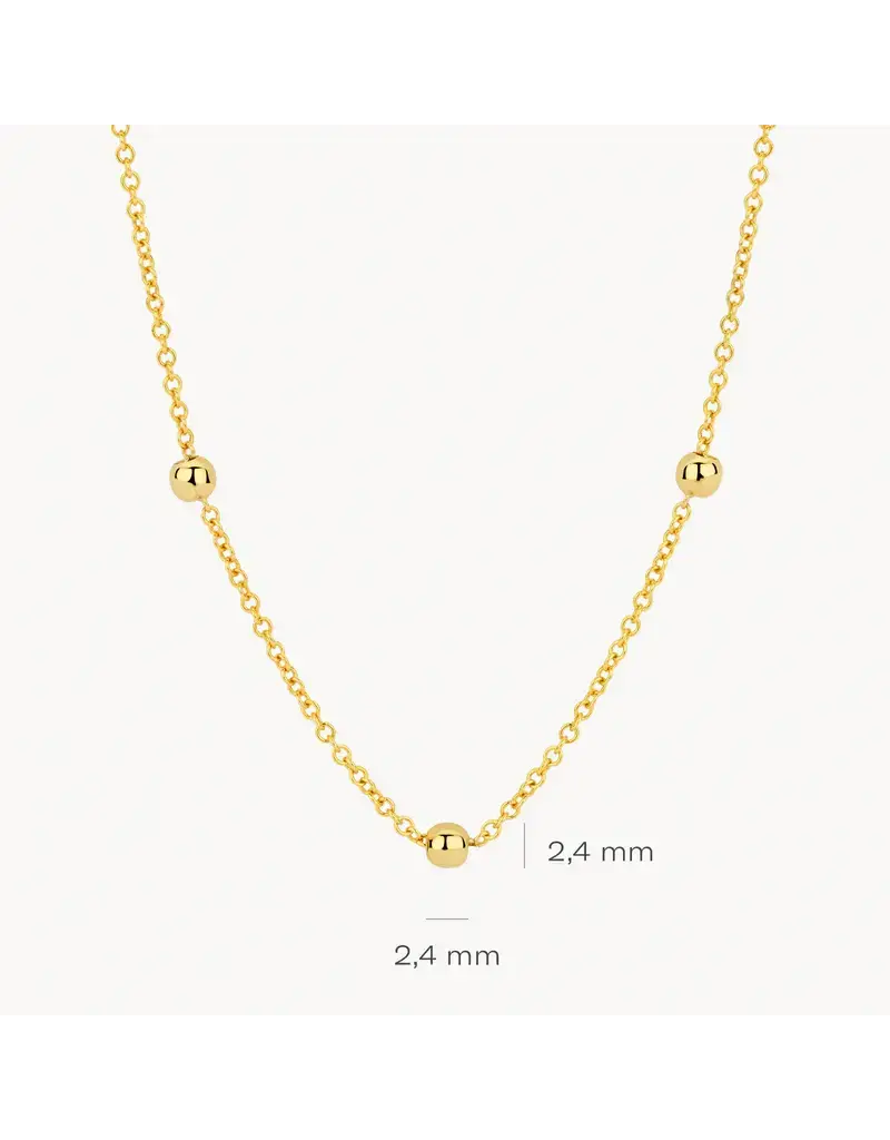 Blush Blush Collier 3145YGO 14k Geelgoud met bolletjes 42cm