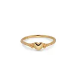 24KAE 24Kae Ring 12412Y/54 Zilver met gouden plating hart