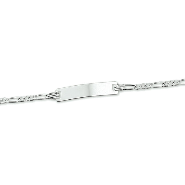 Blinckers Jewellery Huiscollectie BJ Armband 10.05616 Zilver Graveerarmband Figaro