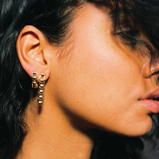 Buddha to Buddha Buddha to Buddha Oorbellen G005 One Batul 14k Geelgoud