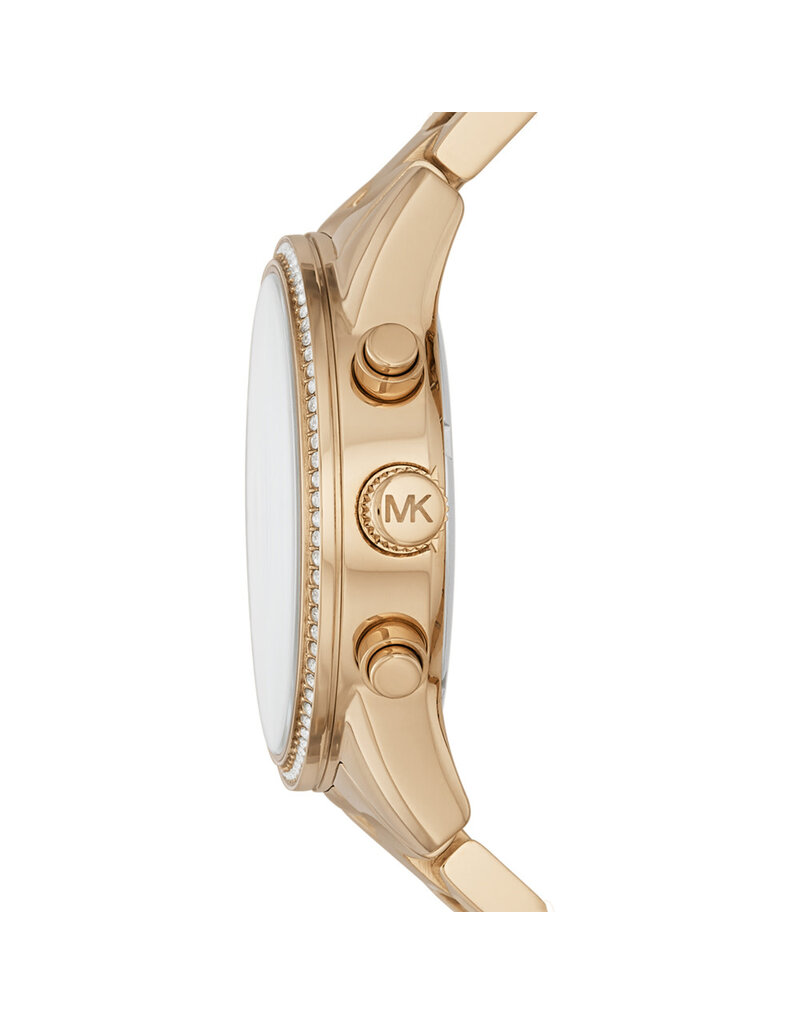 Michael Kors Michael Kors MK6356 Dames horloge Staal Chrono goud kleur