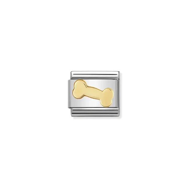 Nomination Nomination Schakel 030110-09 Composable Classic Staal met 18k Geelgouden Bot