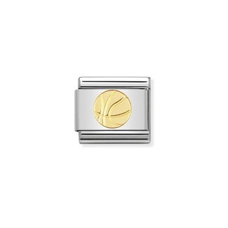Nomination Nomination Schakel 030106-12 Composable Classic Staal met 18k Geelgouden Basket Ball