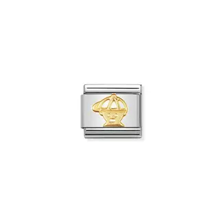 Nomination Nomination Schakel 030110-04 Composable Classic Staal met 18k Geelgouden Jongen