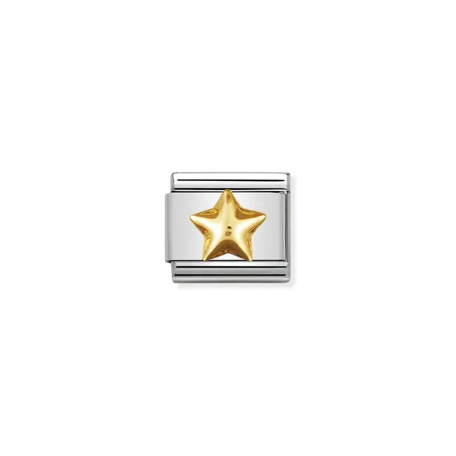 Nomination Nomination Schakel 030110-12 Composable Classic Staal met 18k Geelgouden Fun Ster