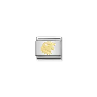Nomination Nomination Schakel 030104-05  Composable Classic Staal met 18k Geelgouden Leeuw