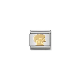 Nomination Nomination Schakel 030148-04 Composable Classic Staal met 18k Geelgouden Man