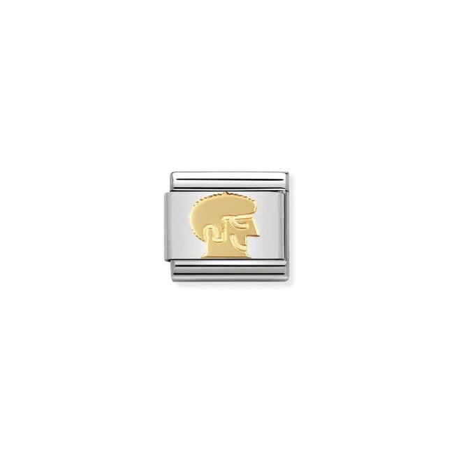 Nomination Nomination Schakel 030148-04 Composable Classic Staal met 18k Geelgouden Man
