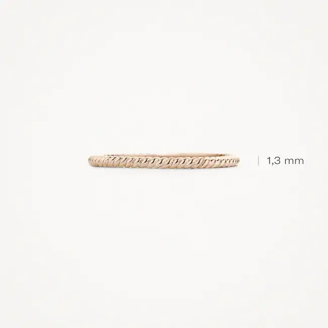 Blush Blush Ring 1196RGO/54 14k Roségoud Gedraaid Maat 54