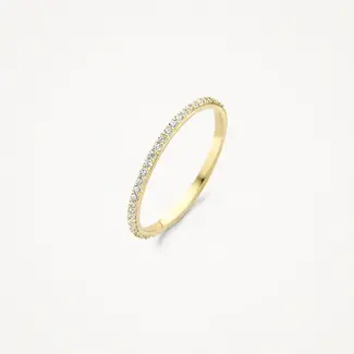 Blush Blush Ring 1201YZI/54 14k Geelgoud gezet met Zirkonia Maat 54