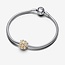 Pandora Pandora Bedel 763234C01 Zilver met Geelgouden Plating en Zirkonia's