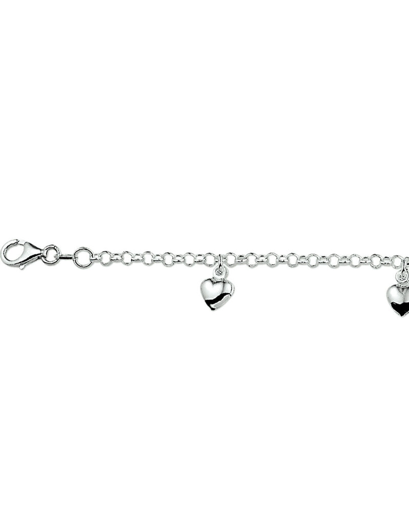 Blinckers Jewelry Huiscollectie BJ 1321791 Armband hartjes zilver