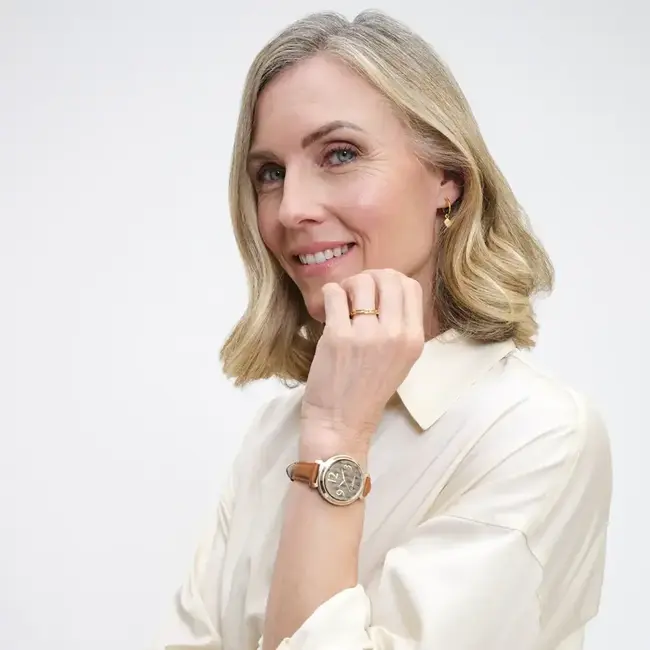 Garmin Garmin Smart Horloge 010-02839-02 Lily® 2 Classic Cream Gold met Bruine Leren Horlogeband