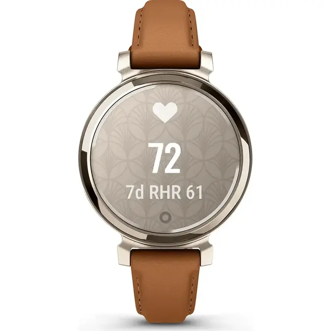 Garmin Garmin Smart Horloge 010-02839-02 Lily® 2 Classic Cream Gold met Bruine Leren Horlogeband