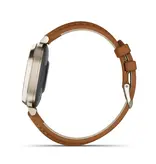 Garmin Garmin Smart Horloge 010-02839-02 Lily® 2 Classic Cream Gold met Bruine Leren Horlogeband