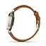 Garmin Garmin Smart Horloge 010-02839-02 Lily® 2 Classic Cream Gold met Bruine Leren Horlogeband