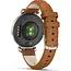 Garmin Garmin Smart Horloge 010-02839-02 Lily® 2 Classic Cream Gold met Bruine Leren Horlogeband