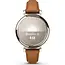 Garmin Garmin Smart Horloge 010-02839-02 Lily® 2 Classic Cream Gold met Bruine Leren Horlogeband
