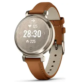 Garmin Garmin Smart Horloge 010-02839-02 Lily® 2 Classic Cream Gold met Bruine Leren Horlogeband