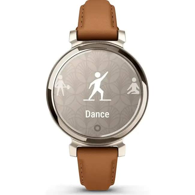 Garmin Garmin Smart Horloge 010-02839-02 Lily® 2 Classic Cream Gold met Bruine Leren Horlogeband
