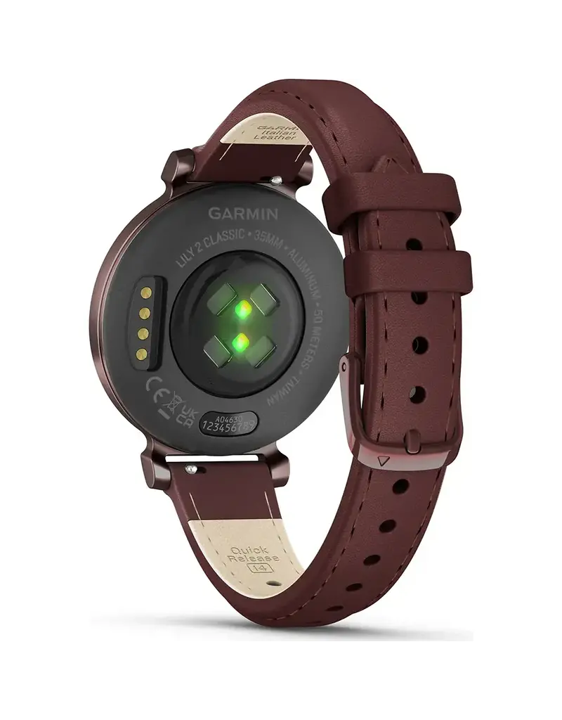 Garmin Garmin Smart Horloge 010-02839-03 Lily® 2 Classic Dark Bronze met Mulberry Leren Horlogeband