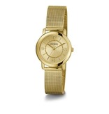 Guess Guess Dames Horloge GW0666L2 Staal met Geelgouden Plating Quartz met Meshband