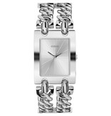 Guess Guess Dames Horloge W1117L1 Staal Quartz met Zilverkleurige Wijzerplaat Vierkant