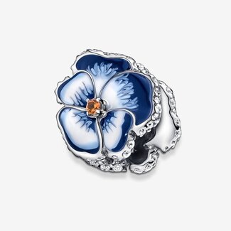 Pandora Pandora Bedel 790777C02 Zilver Blauwe Viool