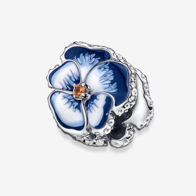 Pandora Pandora Bedel 790777C02 Zilver Blauwe Viool