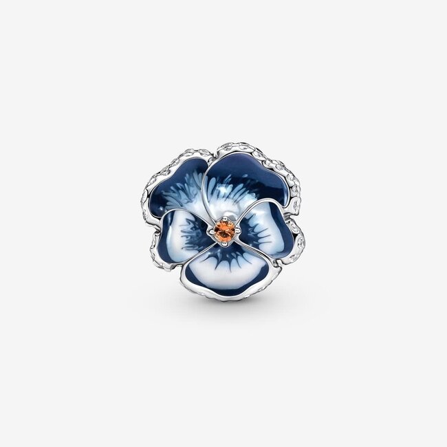Pandora Pandora Bedel 790777C02 Zilver Blauwe Viool