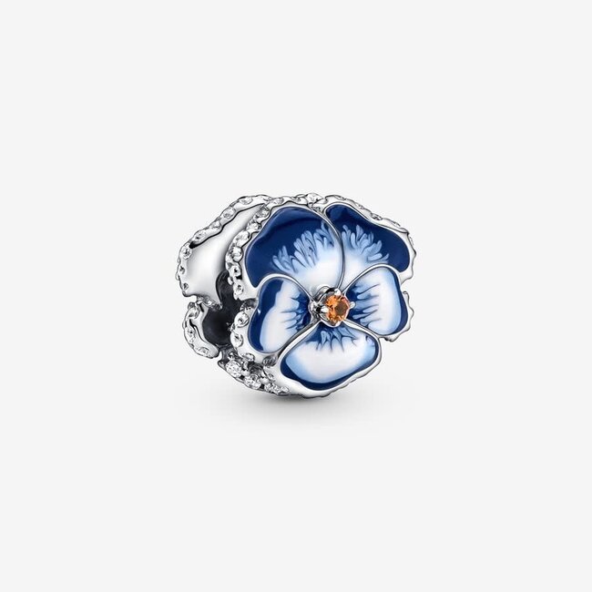 Pandora Pandora Bedel 790777C02 Zilver Blauwe Viool