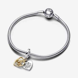 Pandora Pandora Bedel 763237C01 Zilver 14k Geelgouden Plating "Mom you're so precious to me" Pandora Pandora Bedel 763237C01 Zilver 14k Geelgouden Plating "Mom you're so precious to me"