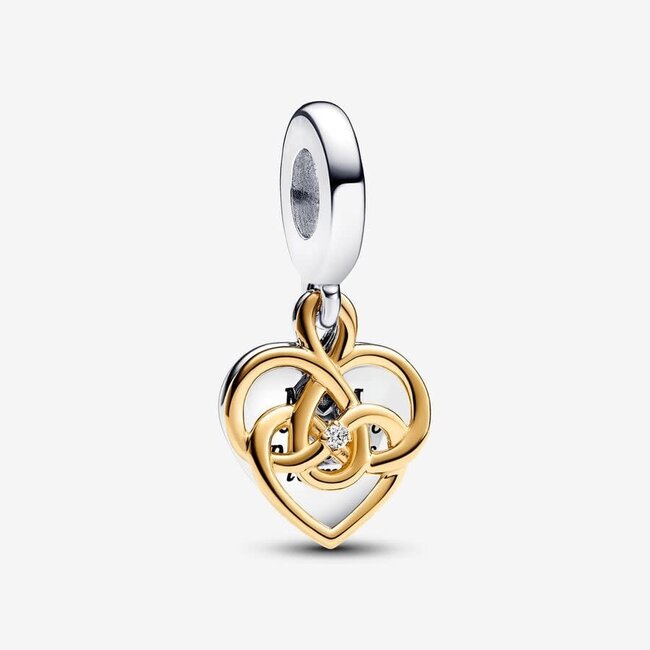 Pandora Pandora Bedel 763237C01 Zilver 14k Geelgouden Plating "Mom you're so precious to me"