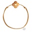 Morganne Bello Morganne Bello Armband 1015x13B180 Sunstone Clover with Brown Cord