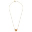 Morganne Bello Morganne Bello Collier 1013YB180 18k Geelgoud Golden Sunstone Clover 43-45cm