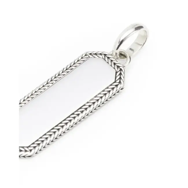 Buddha to Buddha Buddha to Buddha Hanger 692 One Barbara Octagon Tag Zilver