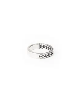 Buddha to Buddha Buddha to Buddha Ring 338 19 Esther Small Dual ring zilver