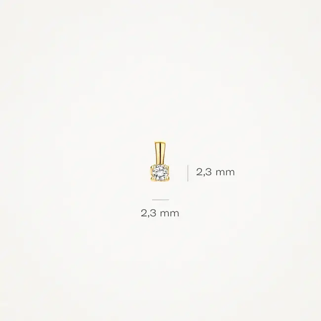 Blush Blush Hanger 6600YDI 14k Geelgoud 0,05crt G SI Diamant