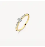 Blush Blush Ring 1625BDI/54 14k Geelgoud 0,12crt G SI Briljant geslepen Diamant Maat 54