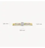 Blush Blush Ring 1625BDI/54 14k Geelgoud 0,12crt G SI Briljant geslepen Diamant Maat 54