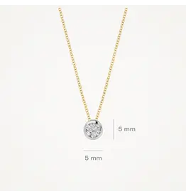 Blush Blush Collier 3601BDI 14k Geelgoud 0,08crt G SI Briljant geslepen Diamant 42cm