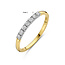 Blinckers Jewellery Huiscollectie THOB Ring 42.08934/17.5 14k Geelgoud met 7-0.21ct HSI2 Briljant geslepen Diamanten Maat 17.5