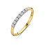 Blinckers Jewellery Huiscollectie THOB Ring 42.08934/17.5 14k Geelgoud met 7-0.21ct HSI2 Briljant geslepen Diamanten Maat 17.5